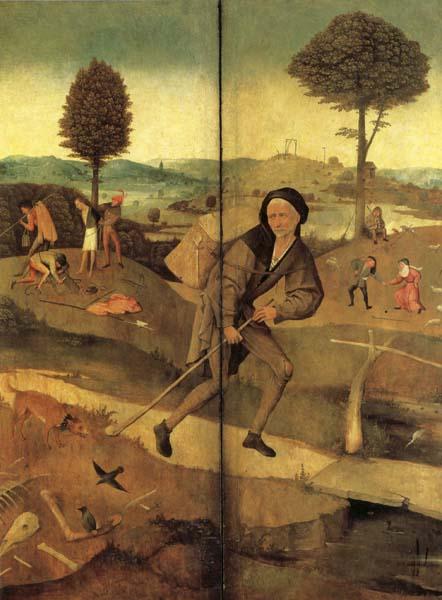 BOSCH, Hieronymus The Hay Wain(exeterior wings,closed) oil painting image